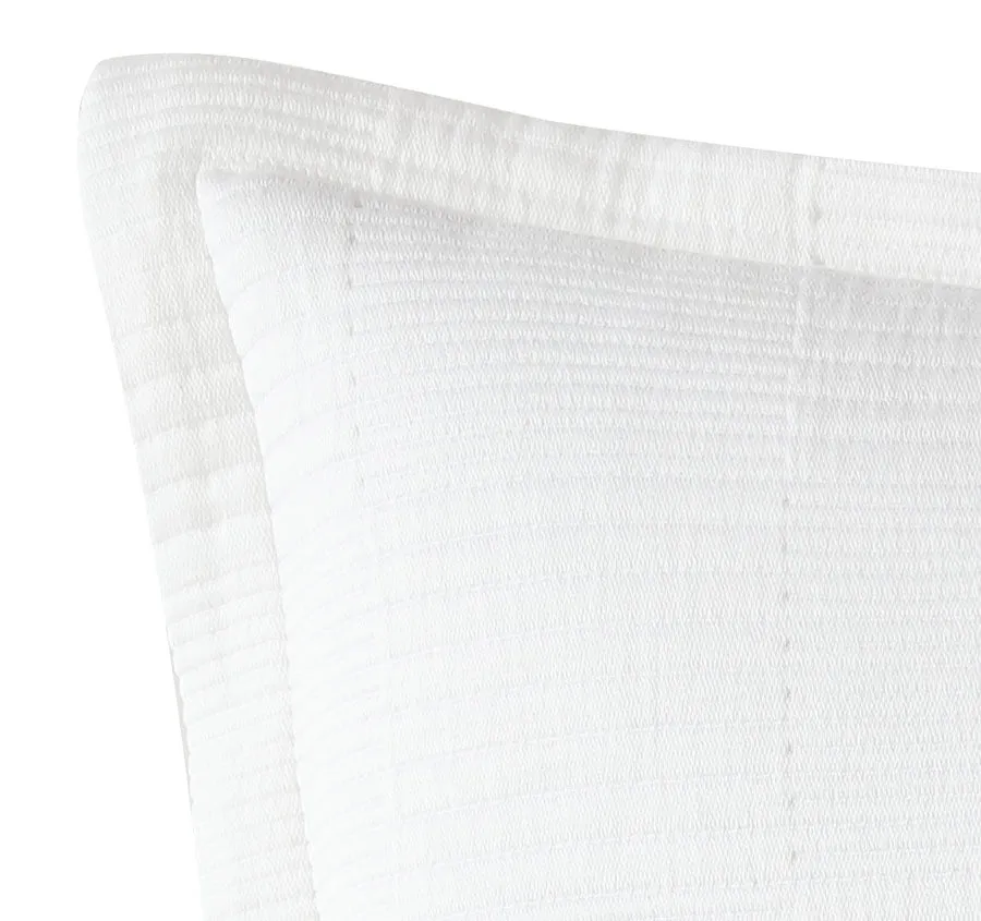 Caspian European Pillowcase White