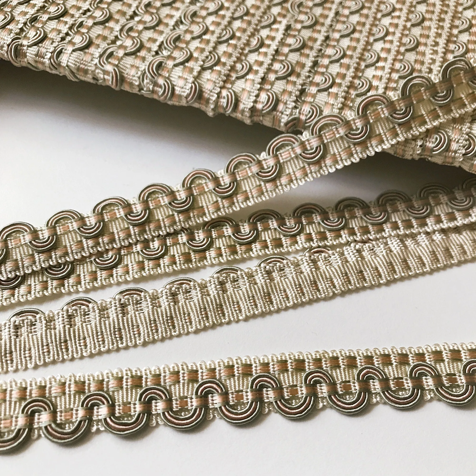 Champagne and Lime High Quality Decorative Gimp Trim by the yard