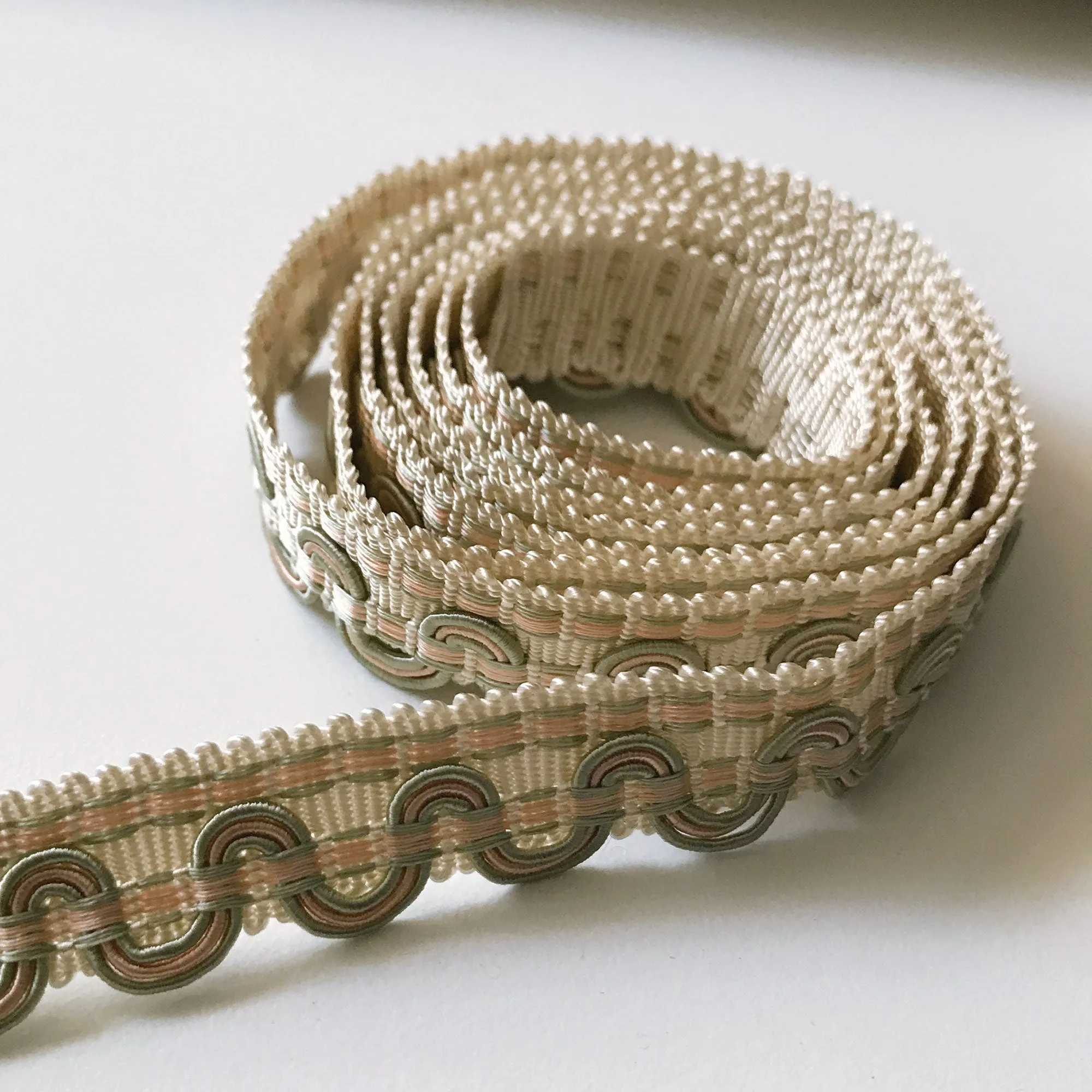 Champagne and Lime High Quality Decorative Gimp Trim by the yard