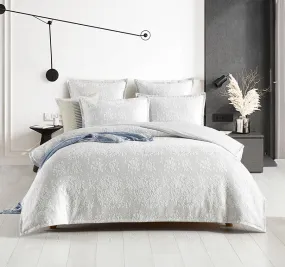 Chloe Jersey Quilt Cover Set Range Ivory