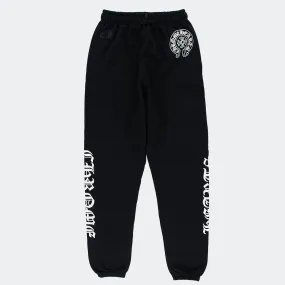 Chrome Hearts Logo Drawstring Black Sweatpants