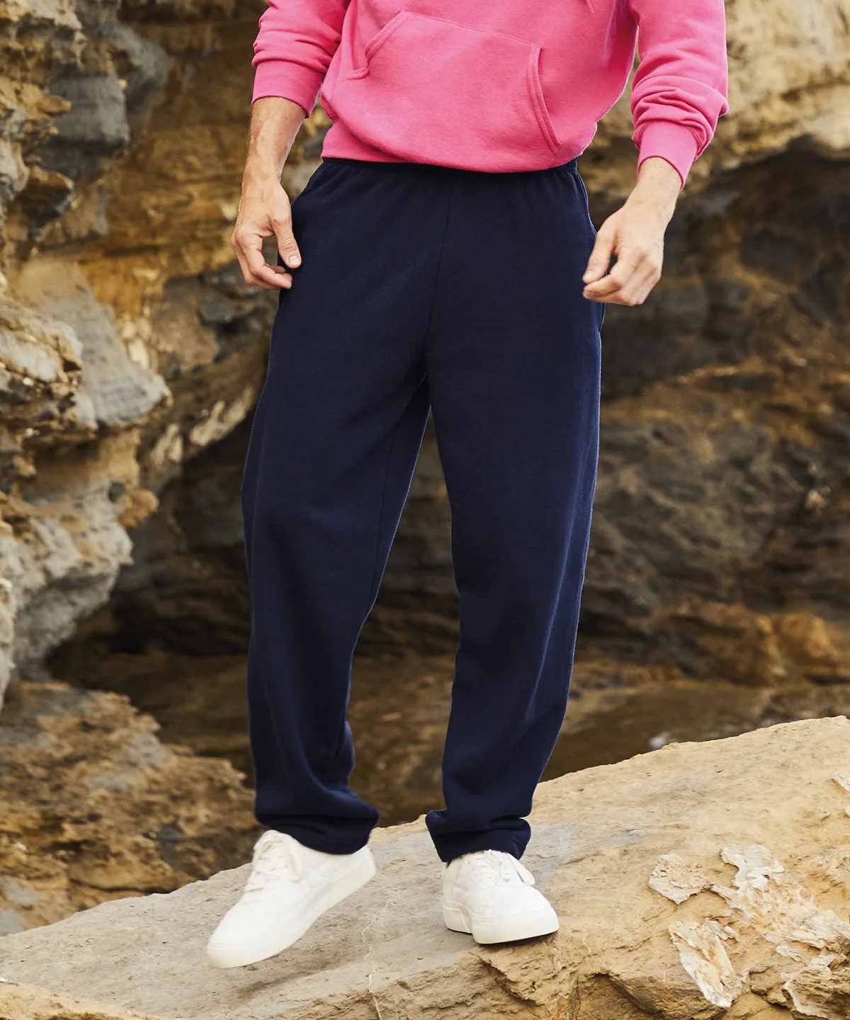 Classic 80/20 open leg sweatpants | Heather Grey