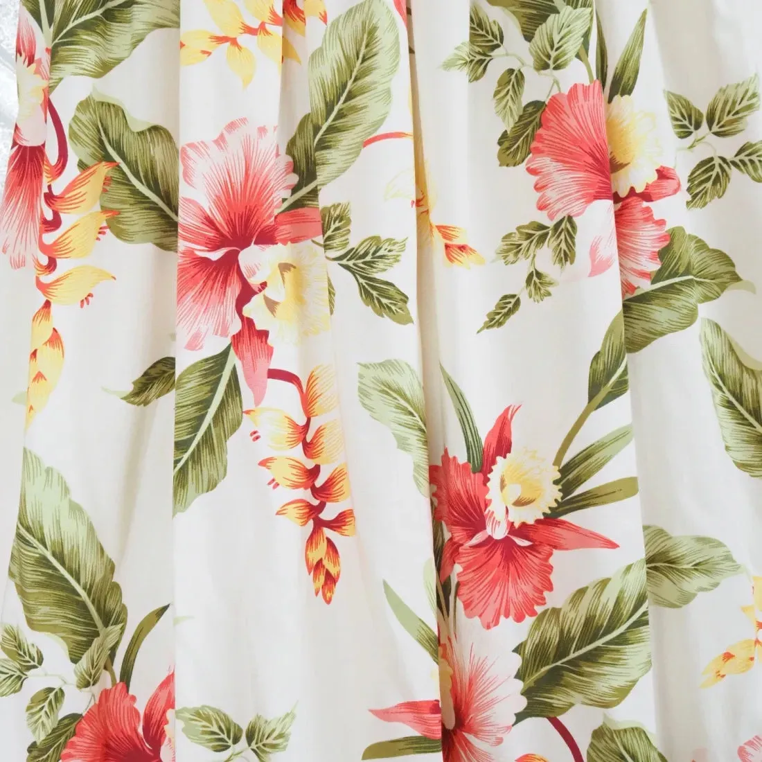 Cloud Cream Maxi Hawaiian Dress