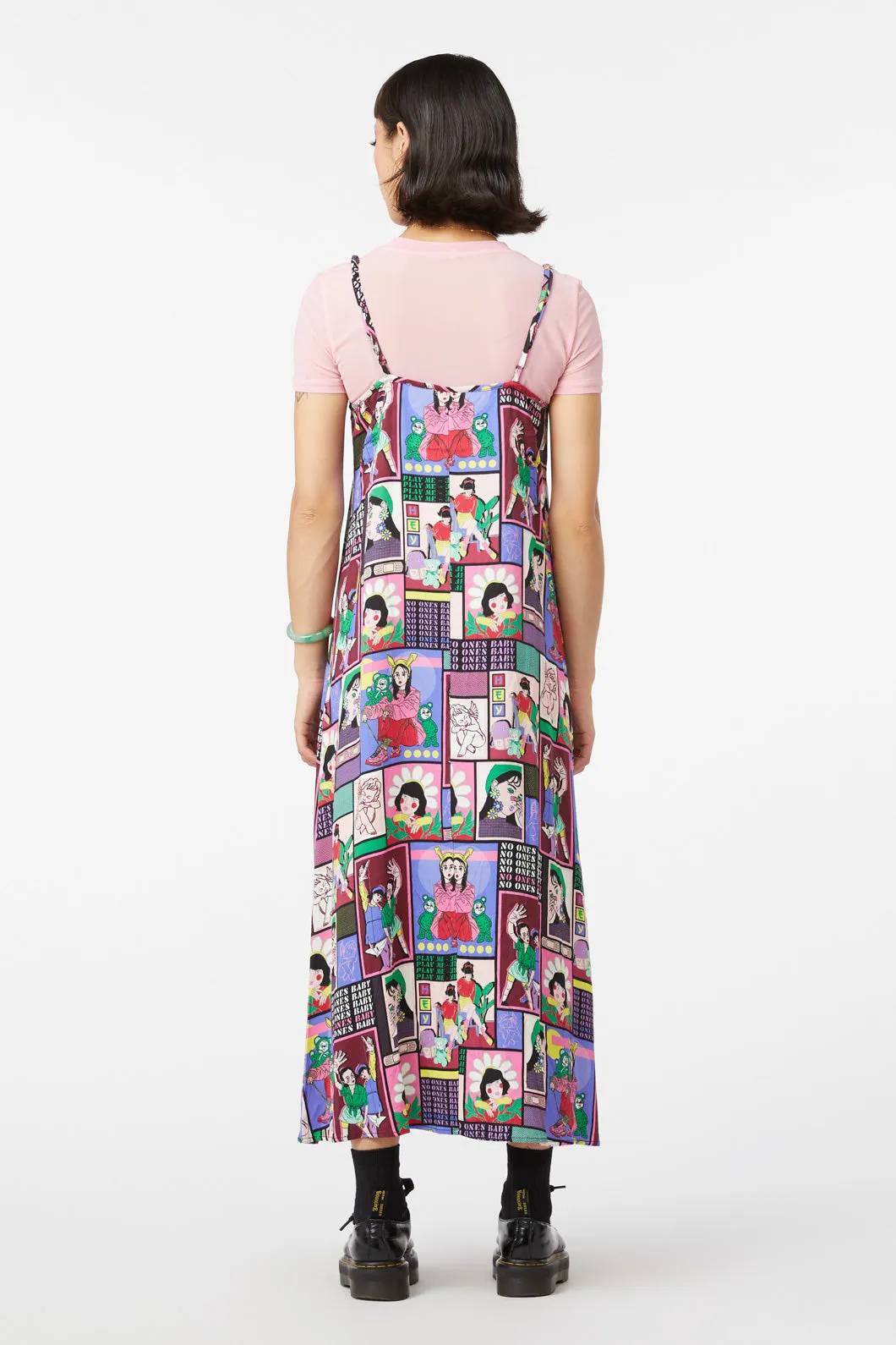 Comic Viscose Slip Dress