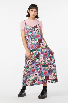 Comic Viscose Slip Dress