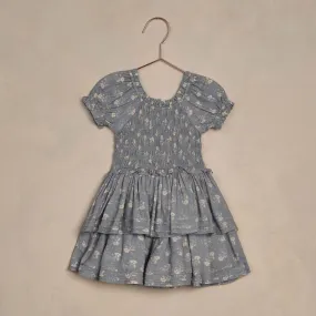 Cosette Dress - Blue Ditsy - Vintage Blue - FINAL SALE