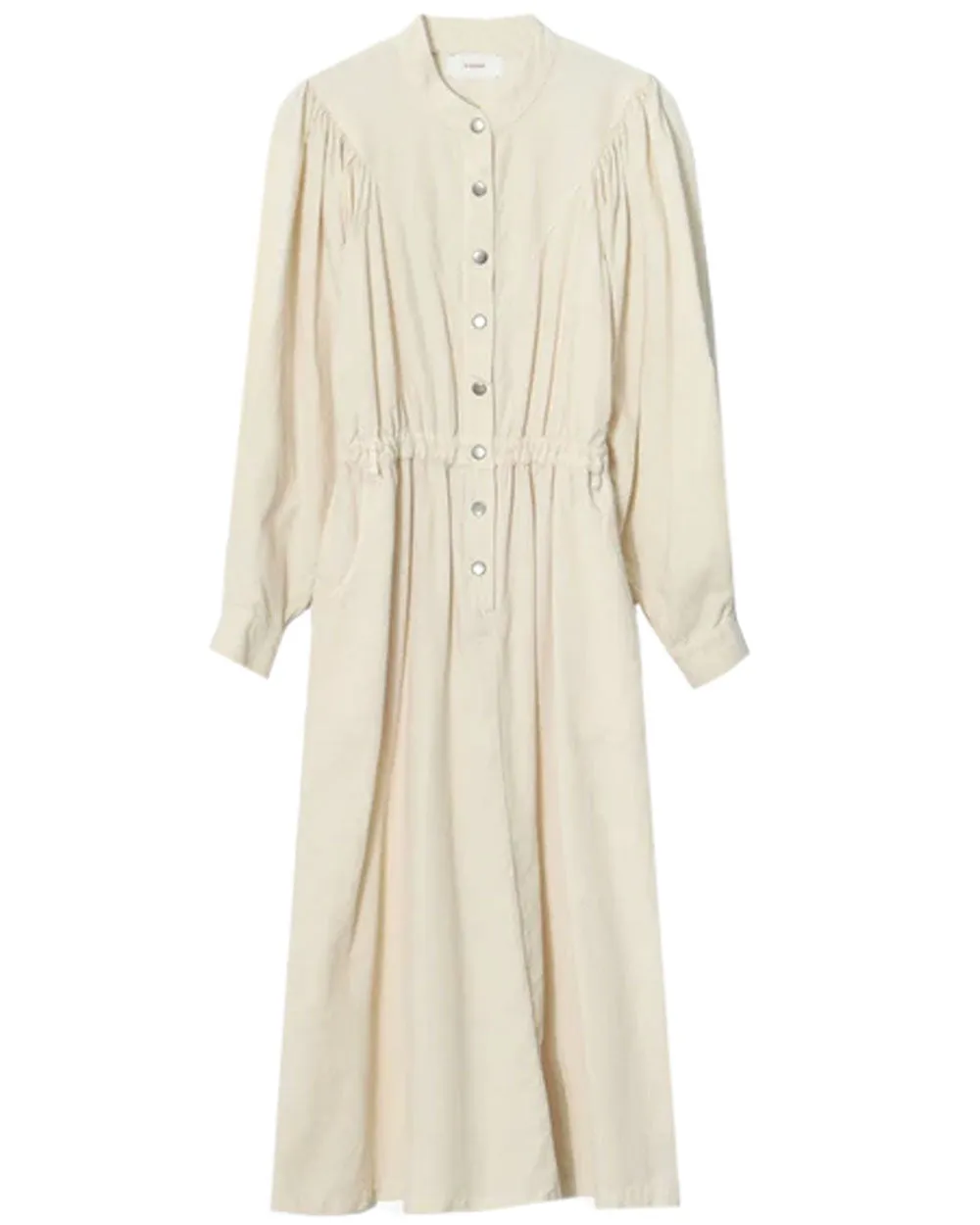 Cream Corduroy Audrey Maxi Dress