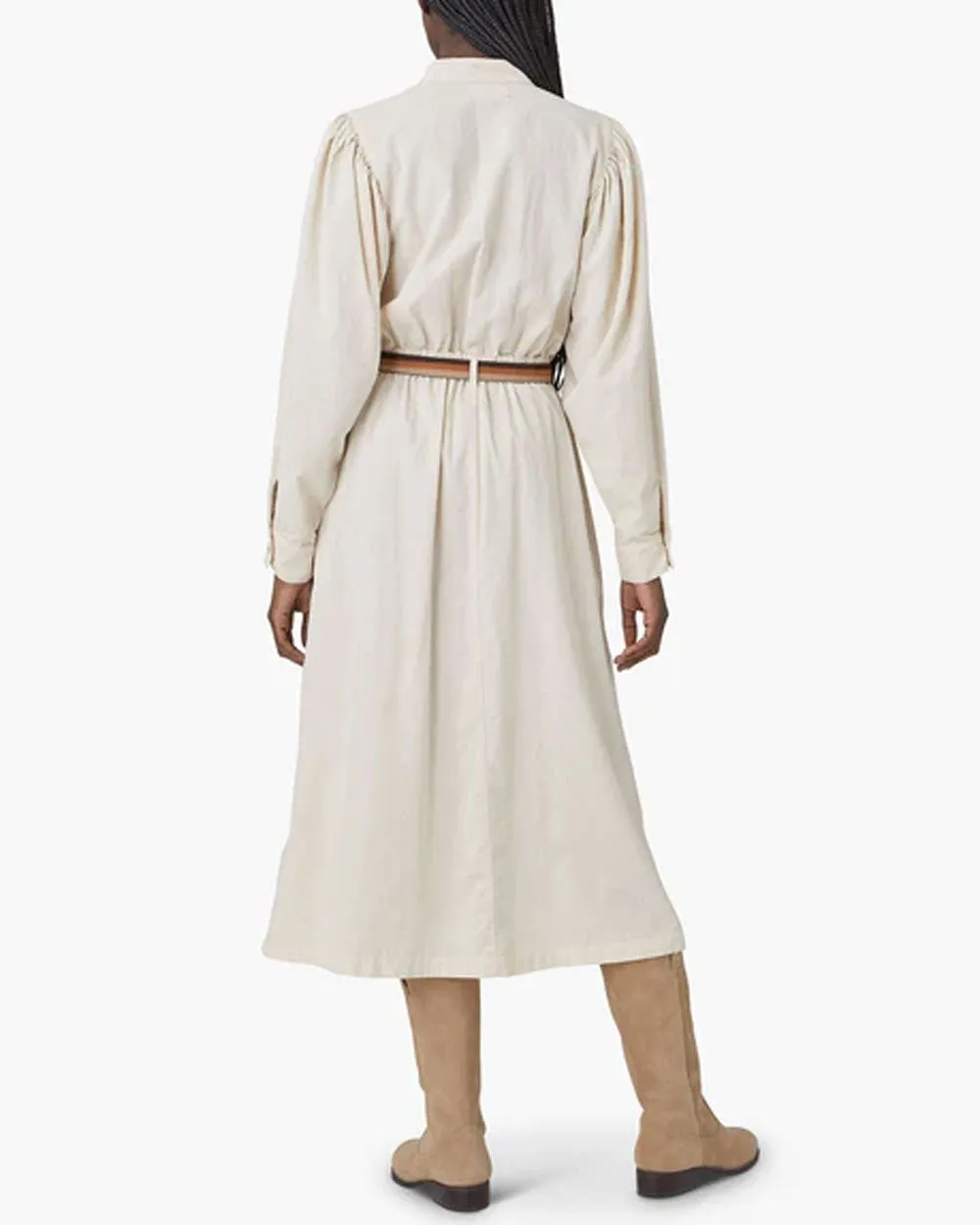 Cream Corduroy Audrey Maxi Dress