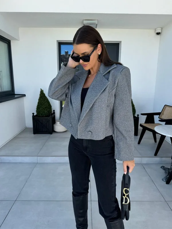 Cropped Tweed Blazer for Every Occasion