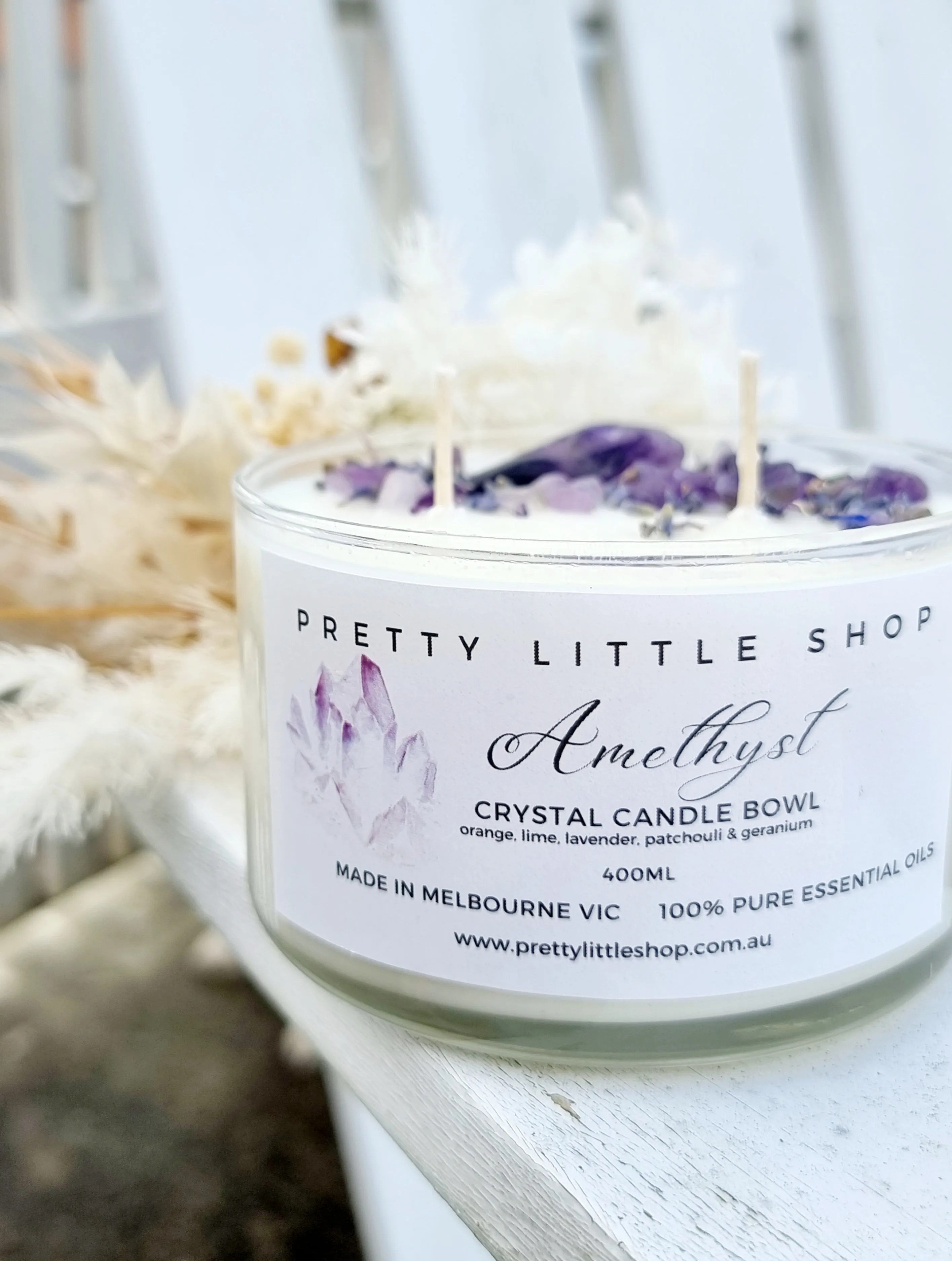 CRYSTAL CANDLE BOWLS