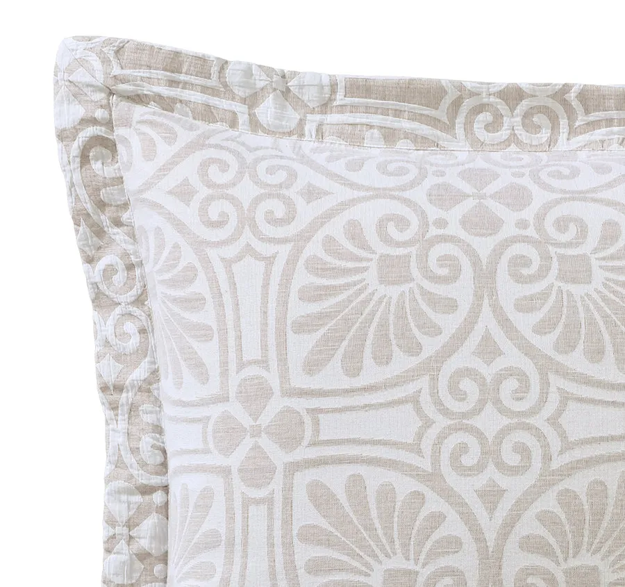 Dakota European Pillowcase Stone
