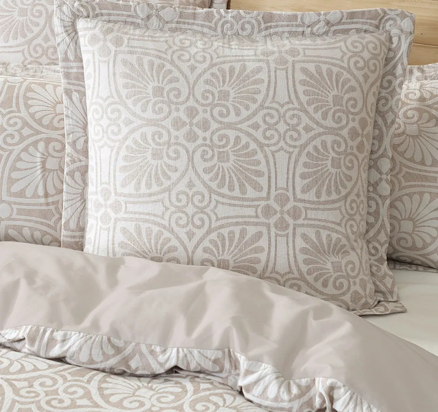 Dakota European Pillowcase Stone