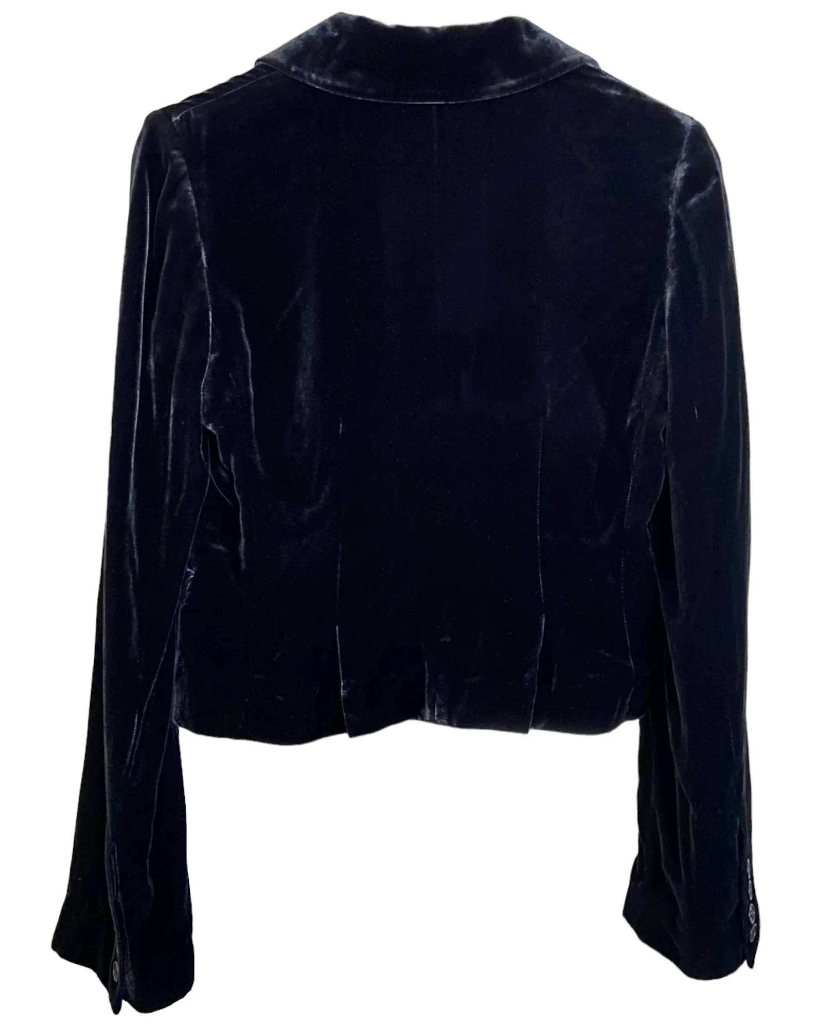 Dark Winter Velvet Crop Jacket