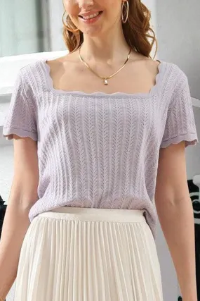 DEEP ROUND NECK DAILY TOP