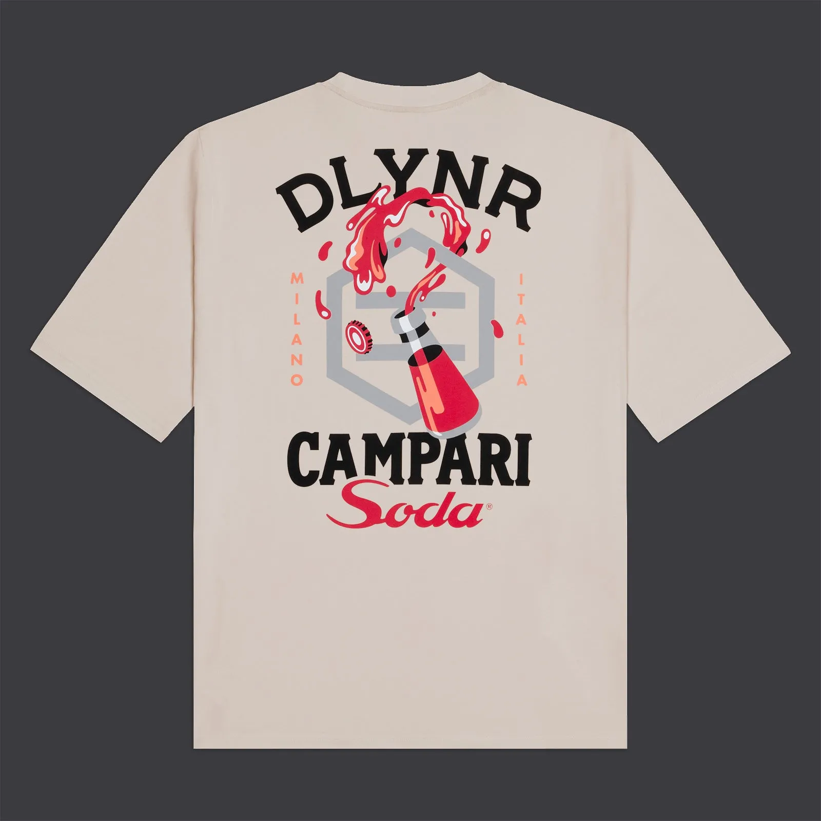 DLYNR / Campari Soda Wave Over Tee Beige
