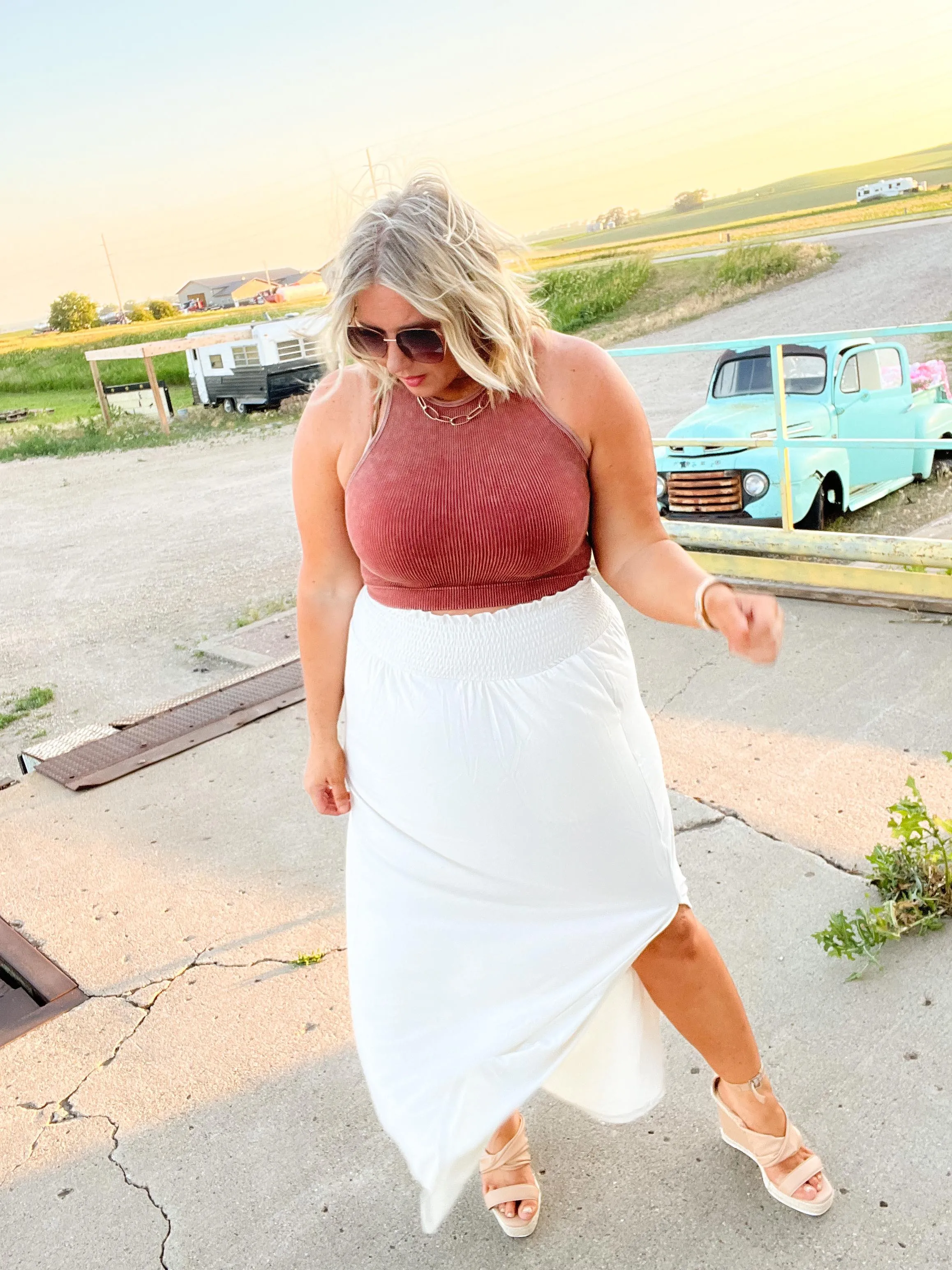 Don't Walk Away Maxi Skirt - Final Sale