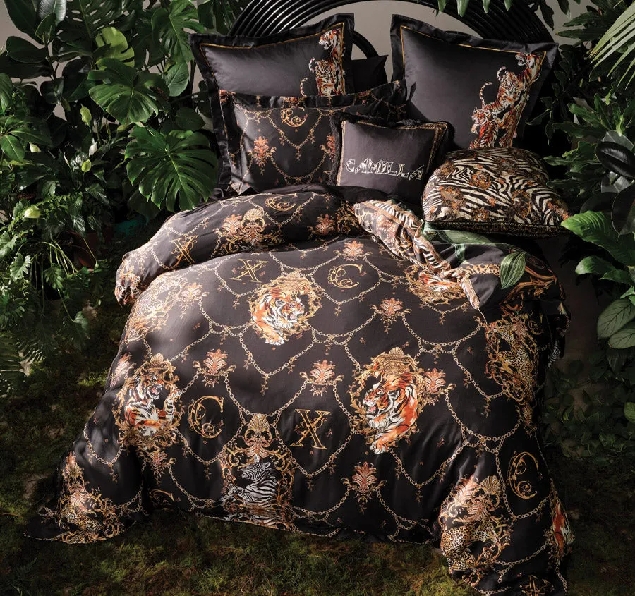 Easy Tiger Quilt Cover Set Range Black