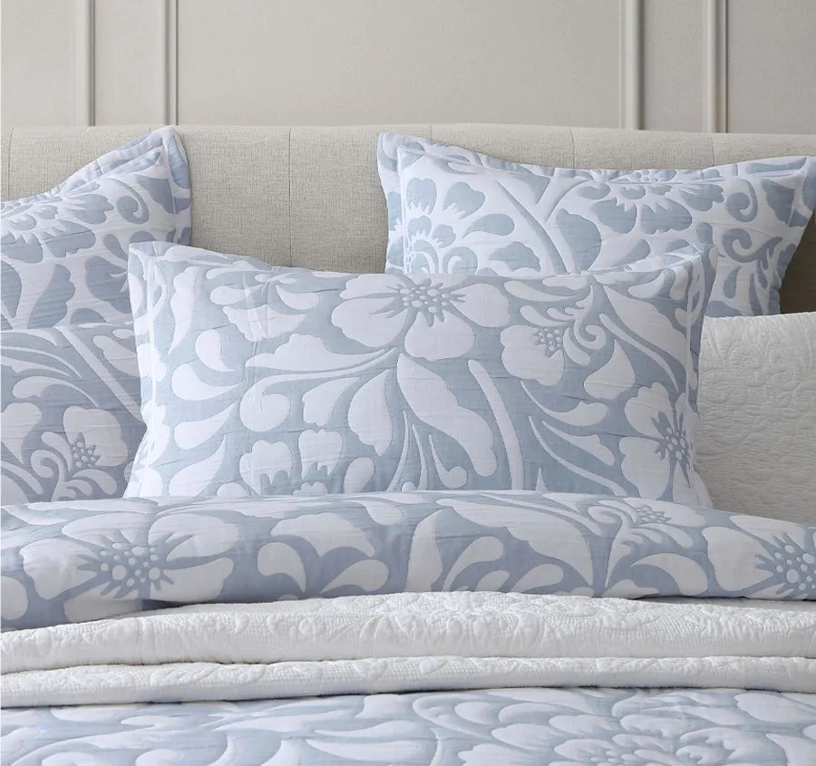 Eleanor Quilt Cover Set Range Sky
