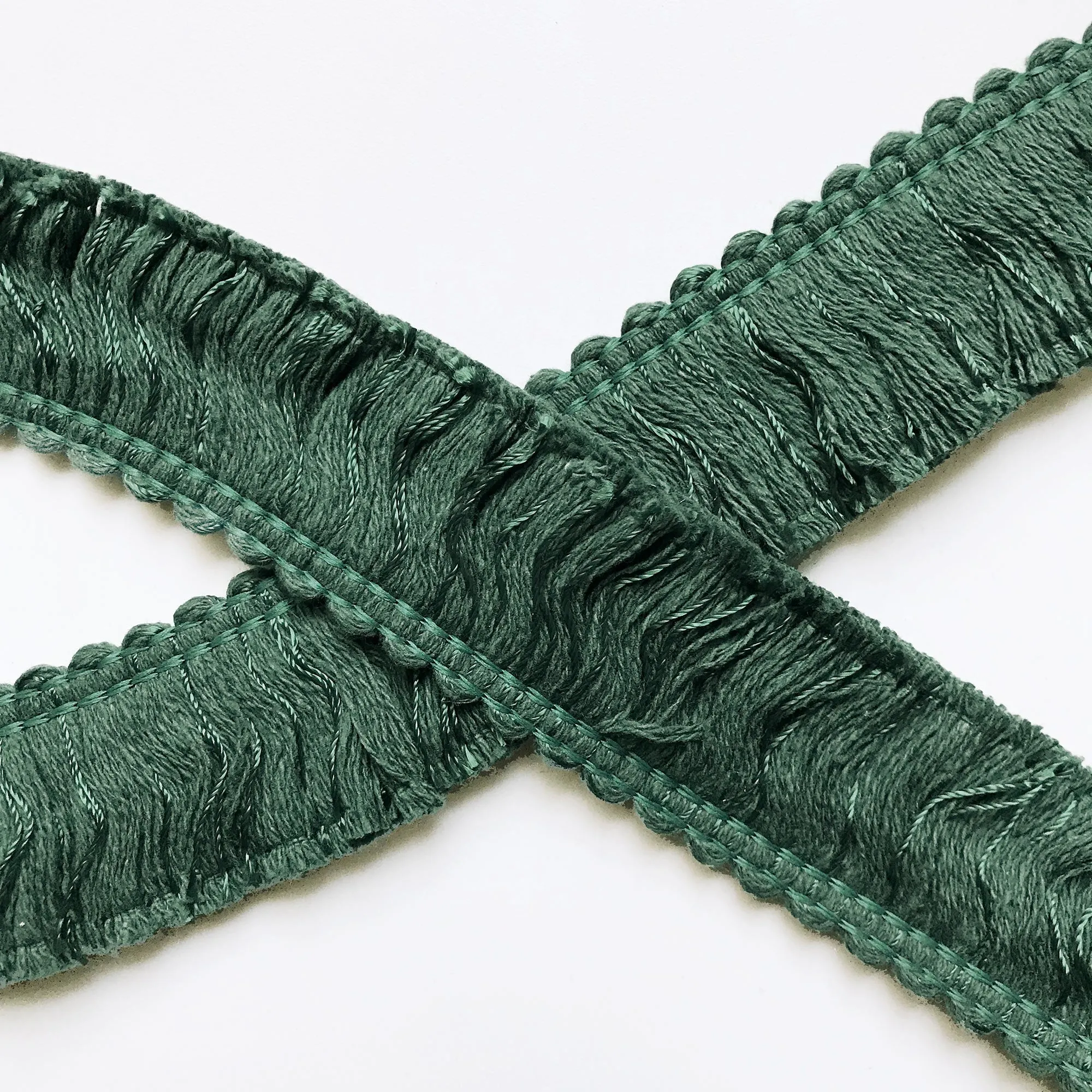 Emerald Green High Quality Decorative Brush Fringe Trim by the yard