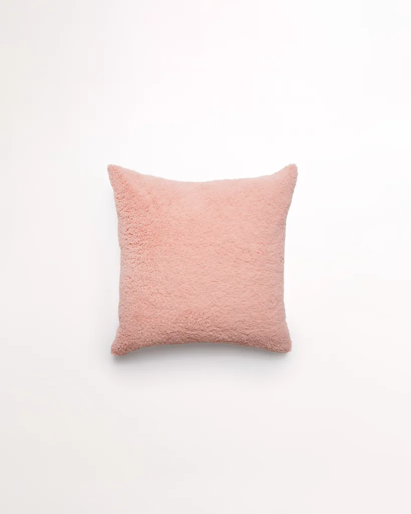 Essential Faux Fur - Rose Cushion
