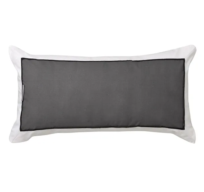 Essex 30x60cm Filled Cushion Charcoal