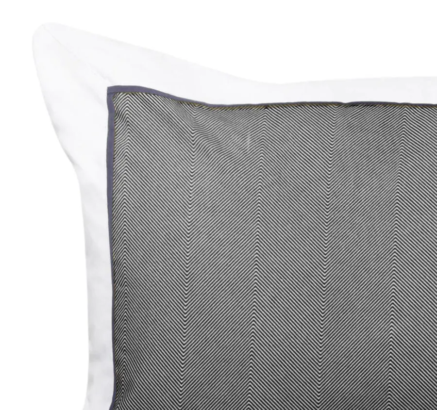 Essex 30x60cm Filled Cushion Charcoal