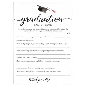 Family Feud Graduation Edition Printable