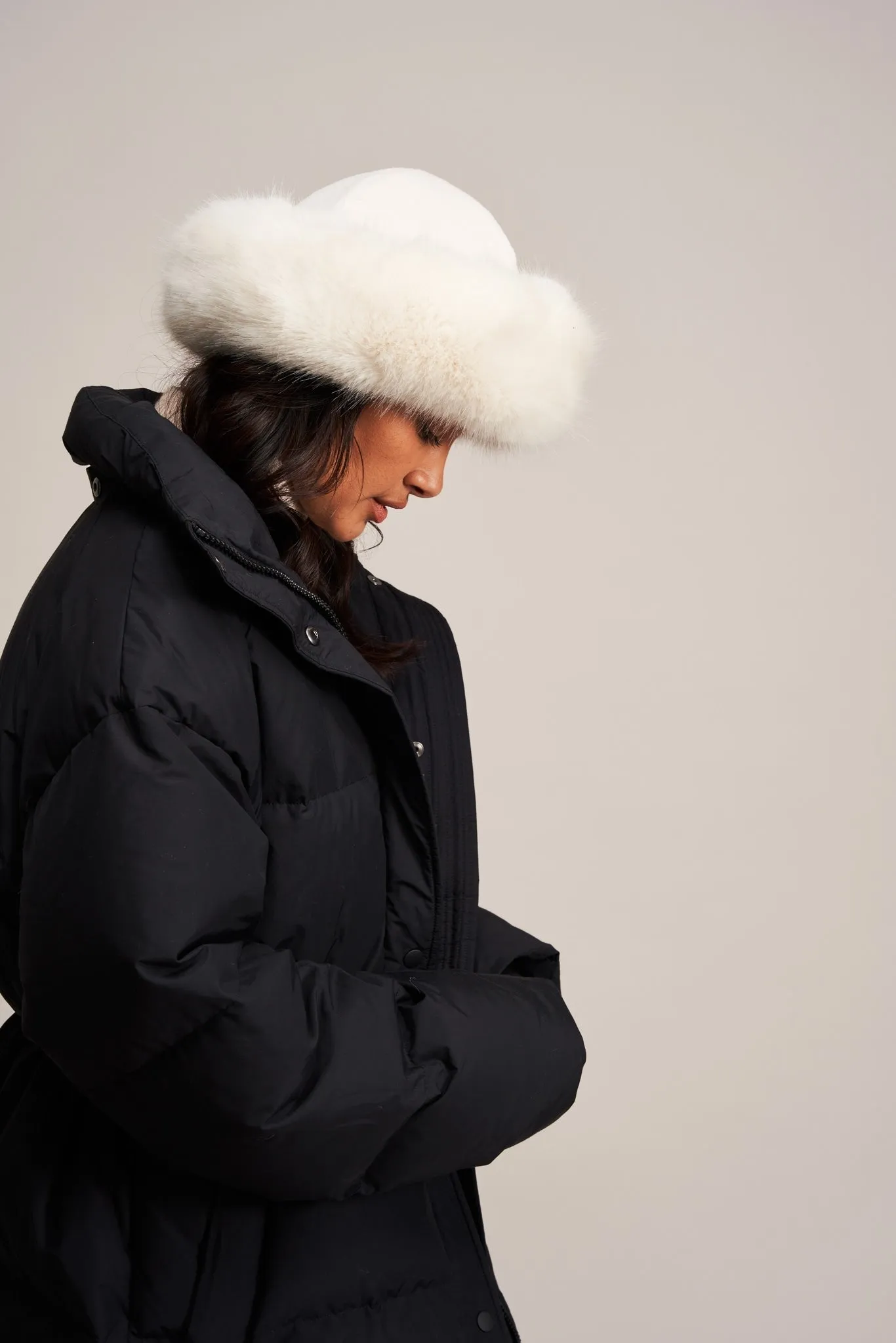 Faux Fur Brim Hat