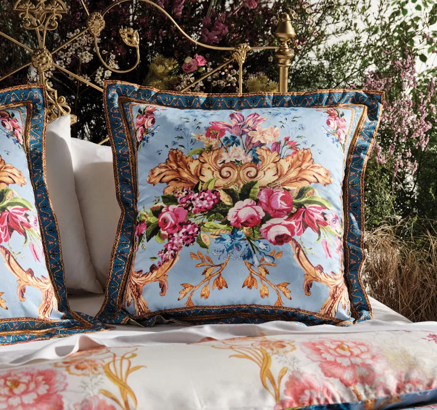 Floraful European Pillowcase Blue