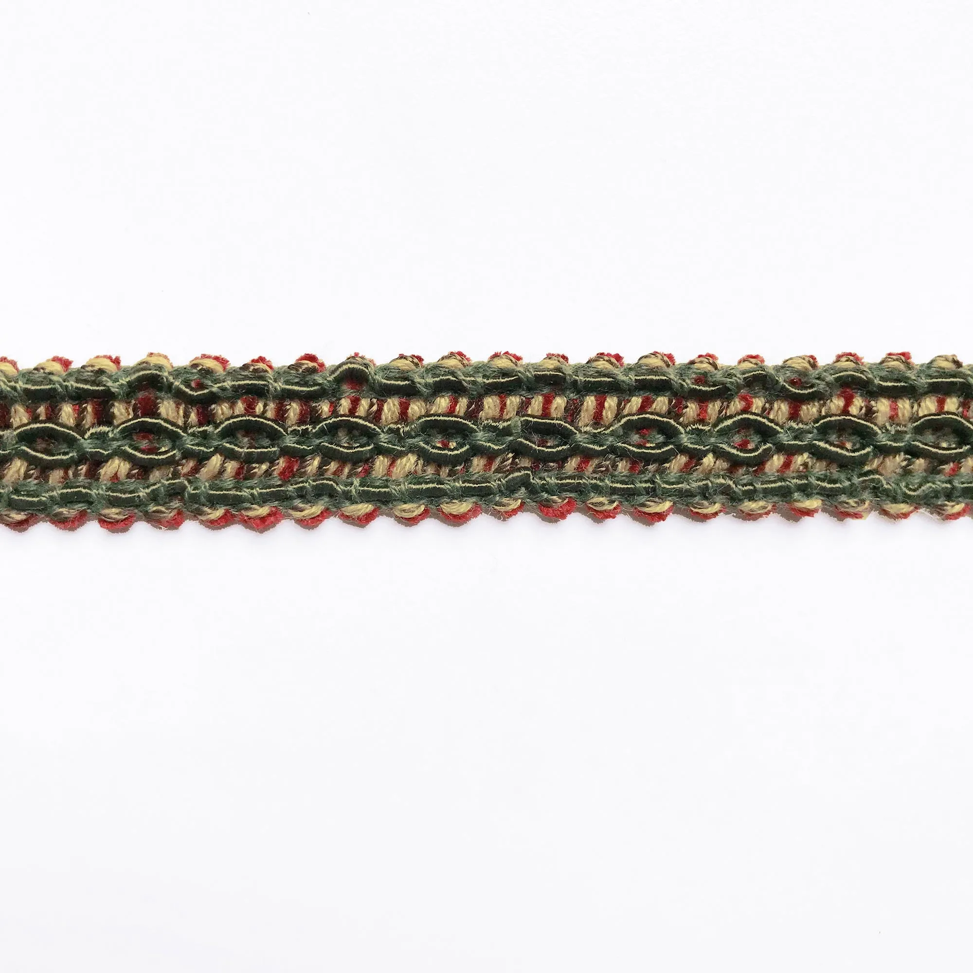 Forest Green and Yellow High Quality Decorative Gimp Trim by the yard