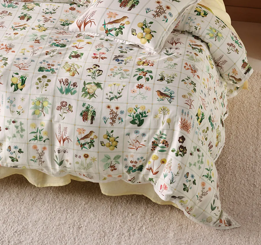 Garden Bed Quilt Cover Set Range Vanilla