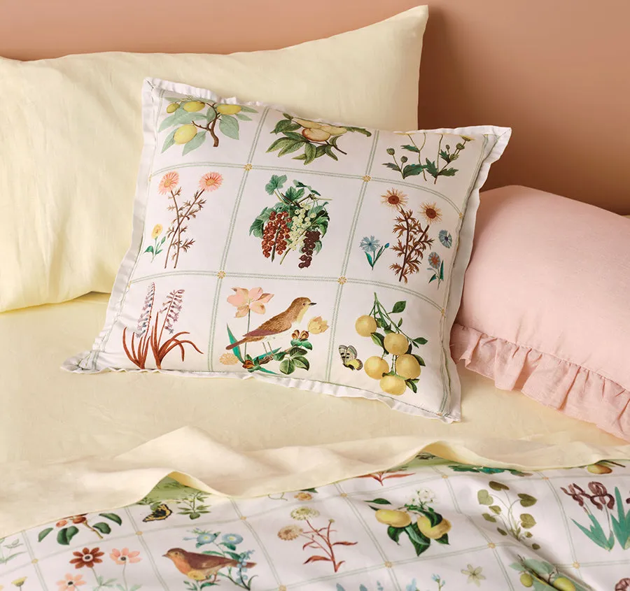 Garden Bed Quilt Cover Set Range Vanilla