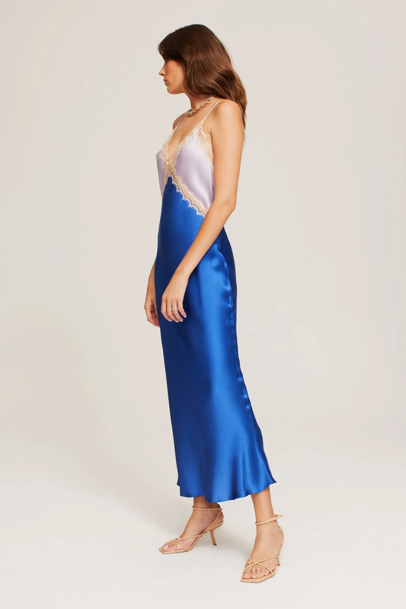 Ginia Sadie Dress Lilac & Lapis