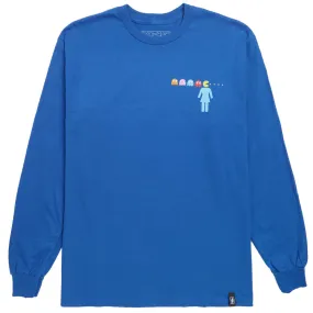 Girl x Pac-Man OG Maze Long Sleeve T-Shirt - Royal