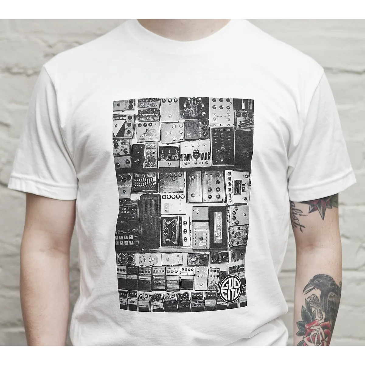 Godcity "Pedals" Premium White T-Shirt