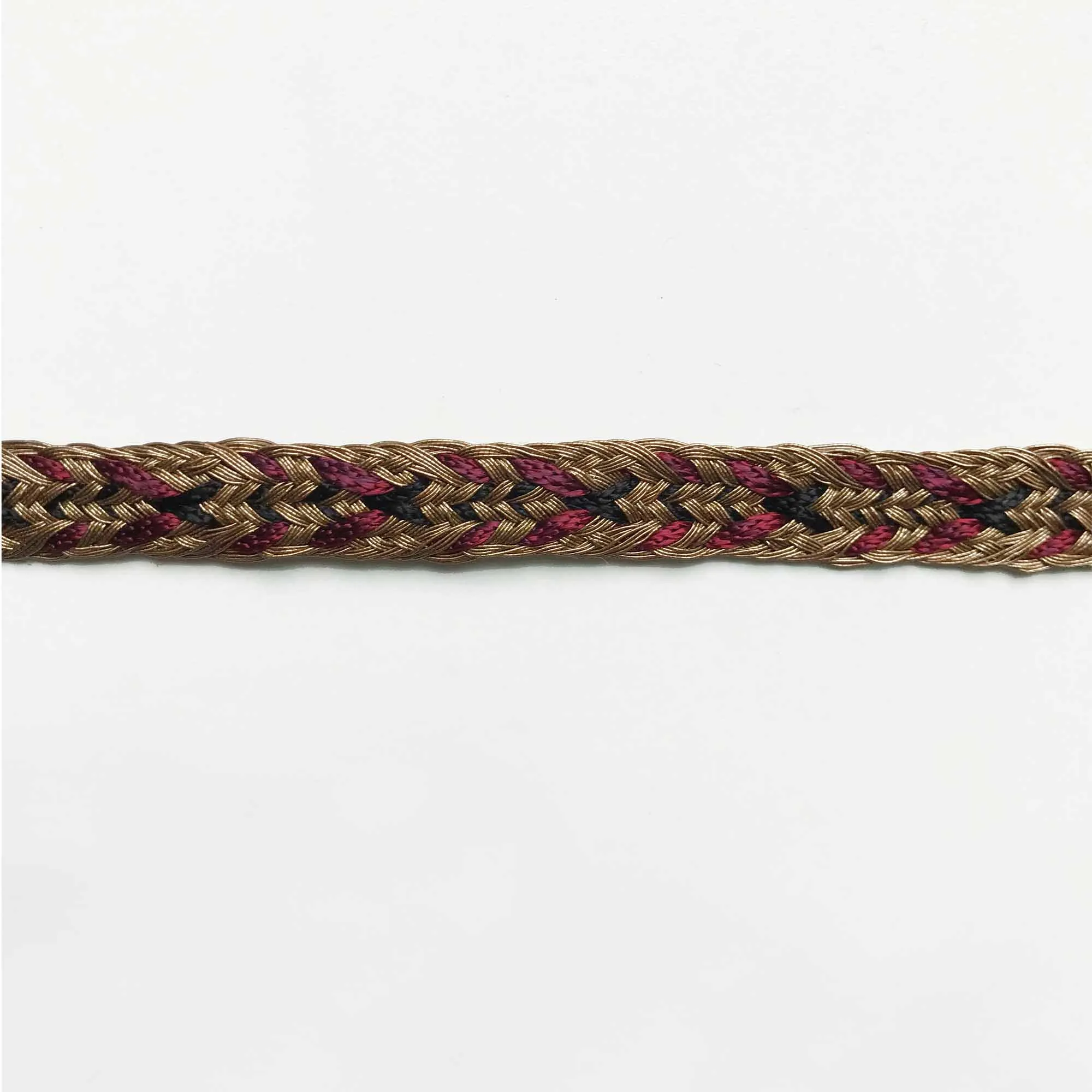 Gold and Burgundy High Quality Decorative Gimp Trim by the yard