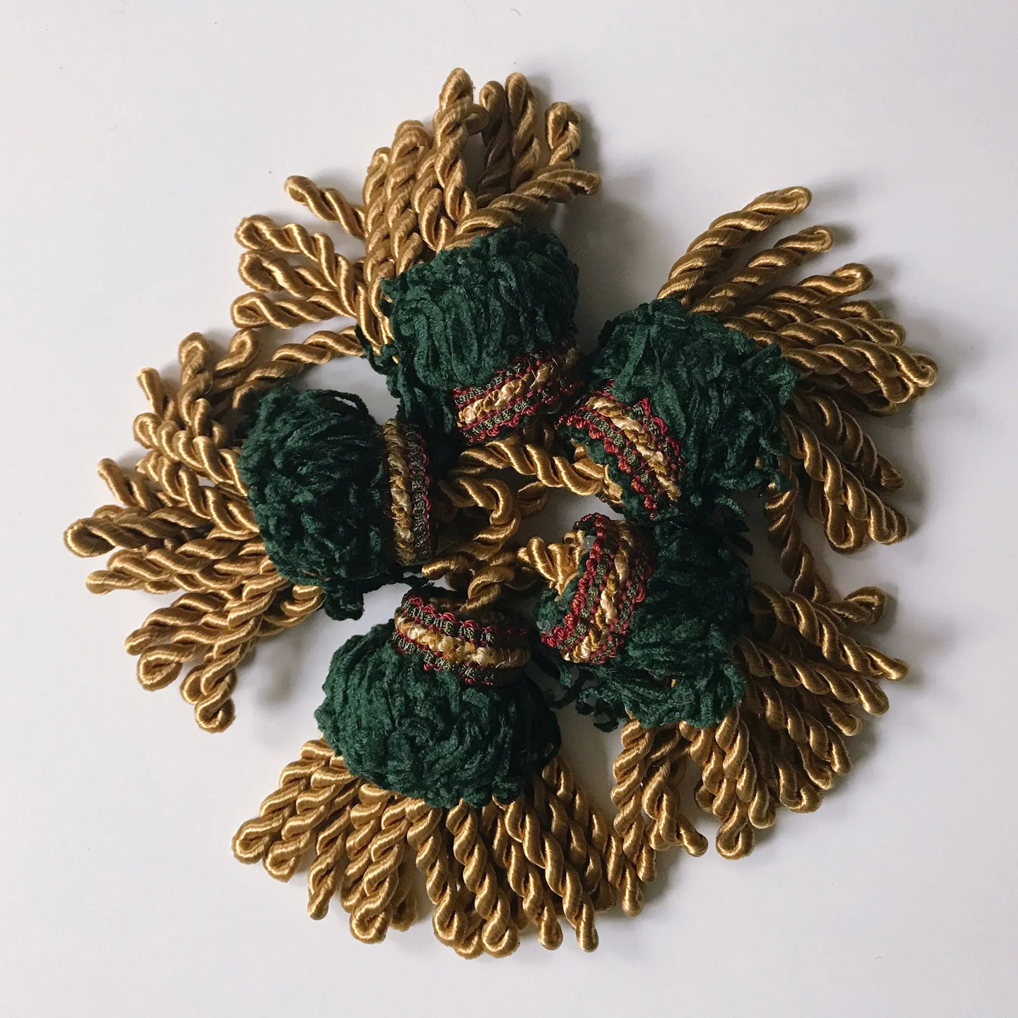 Gold and Emerald Green High Quality Decorative Tassel