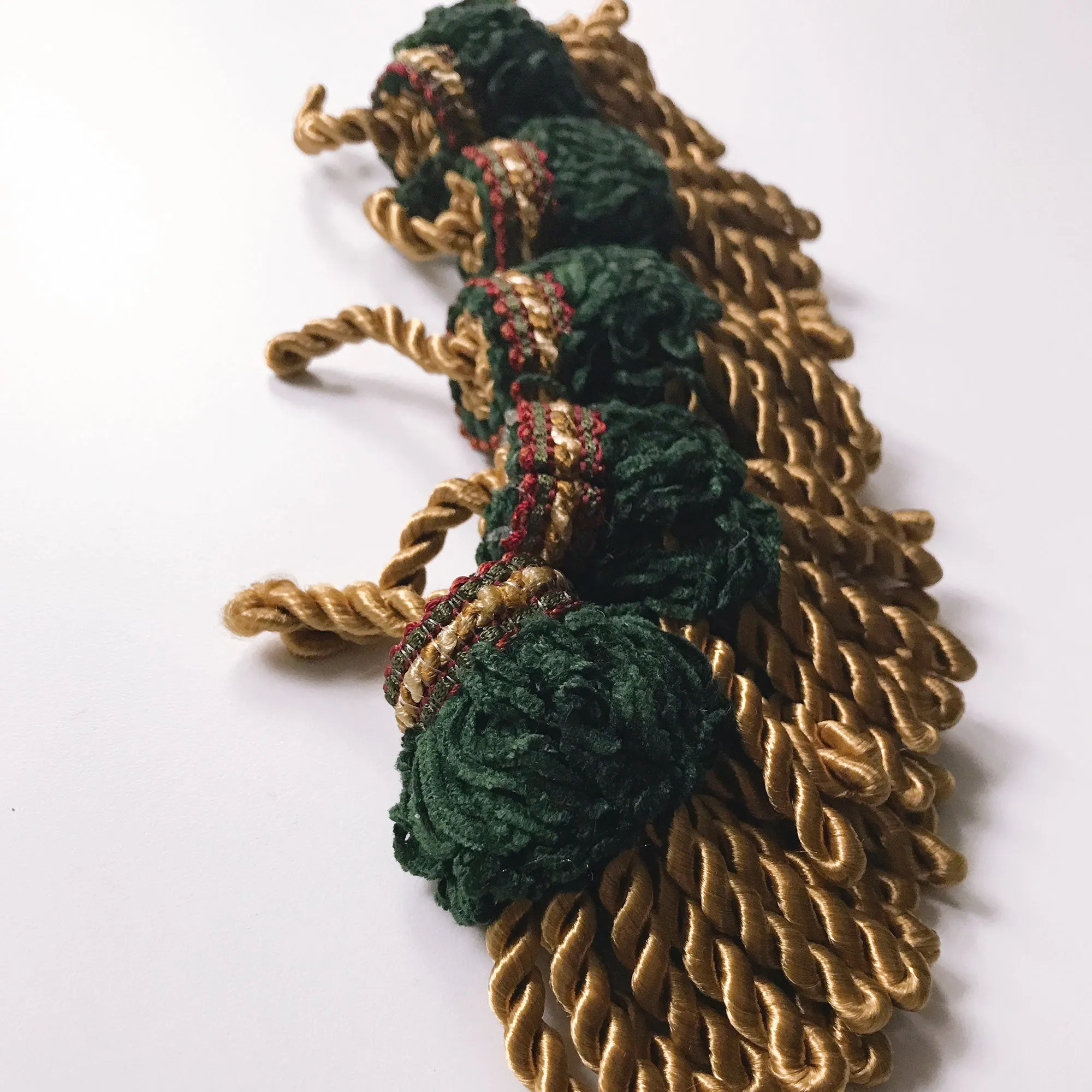 Gold and Emerald Green High Quality Decorative Tassel