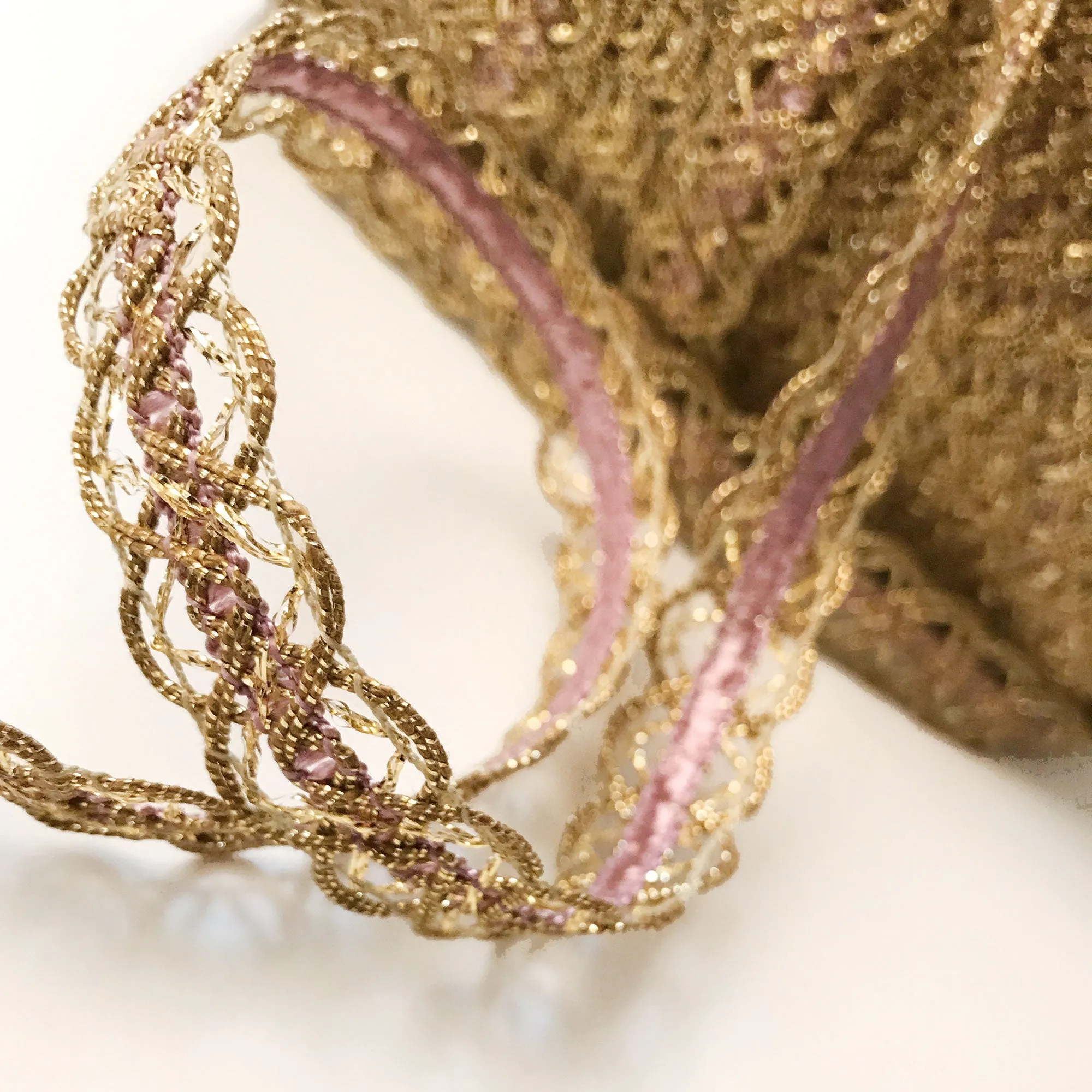 Gold High Quality Decorative Lace Trim by the yard