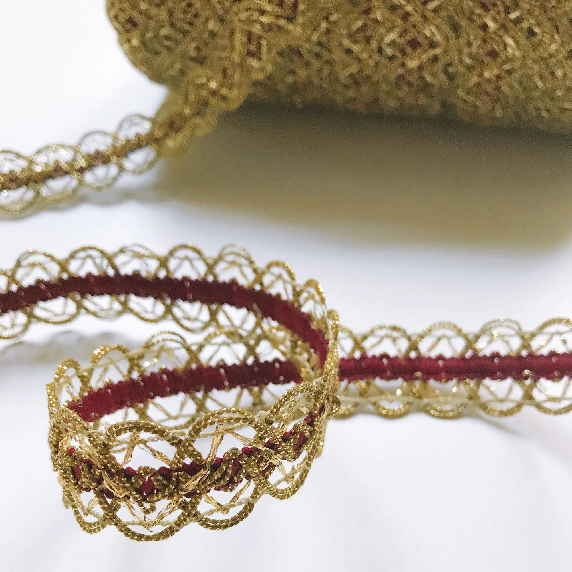Gold High Quality Decorative Lace Trim by the yard
