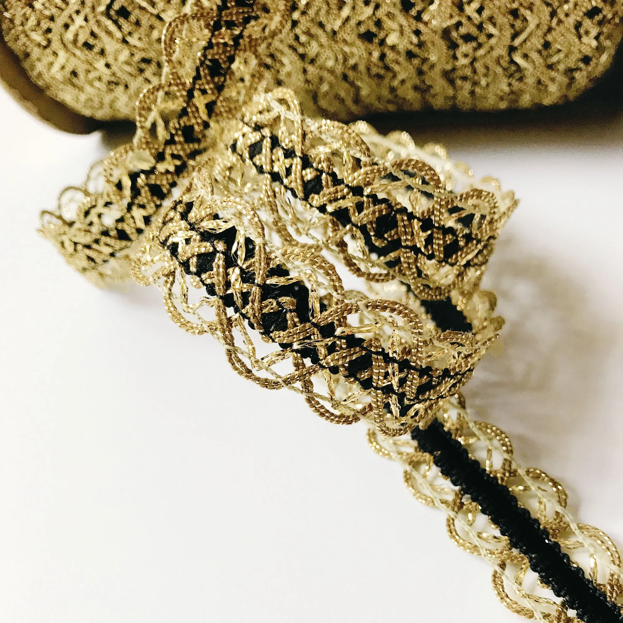 Gold High Quality Decorative Lace Trim by the yard