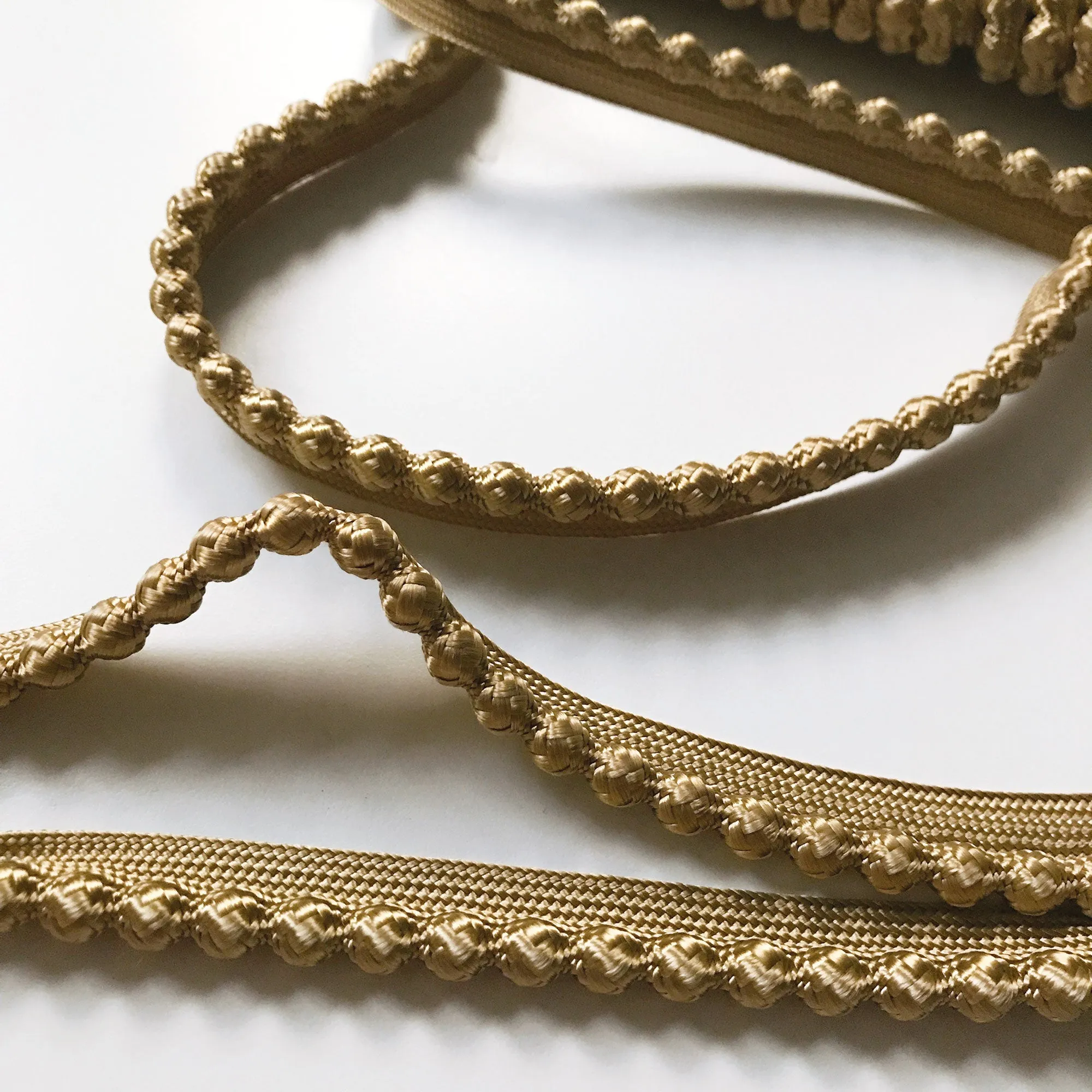 Gold High Quality Decorative Lip Cord Trim by the yard