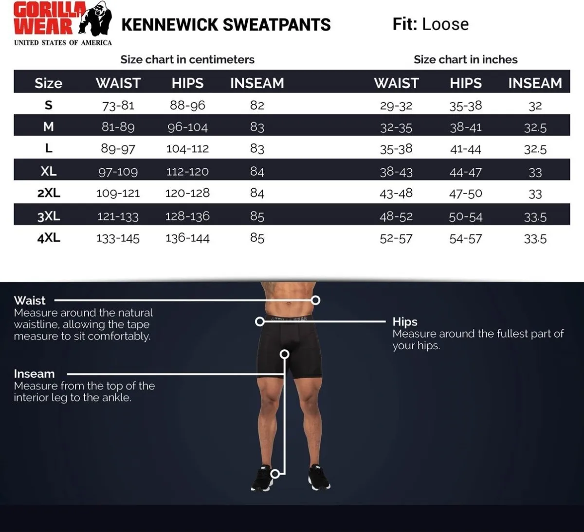 Gorilla Wear Kennewick Sweatpants - Black