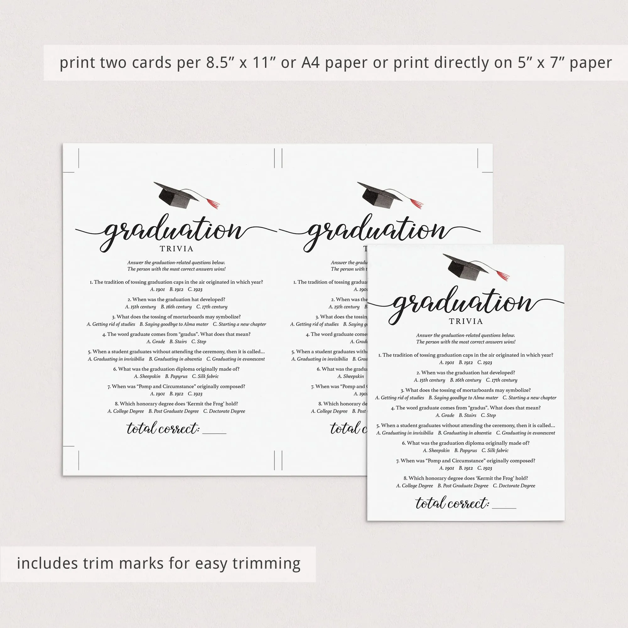Graduation Trivia Questions and Answers