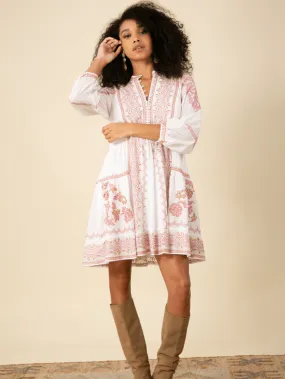 Hale Bob GABRIELA Voile Dress 45MW630A In White