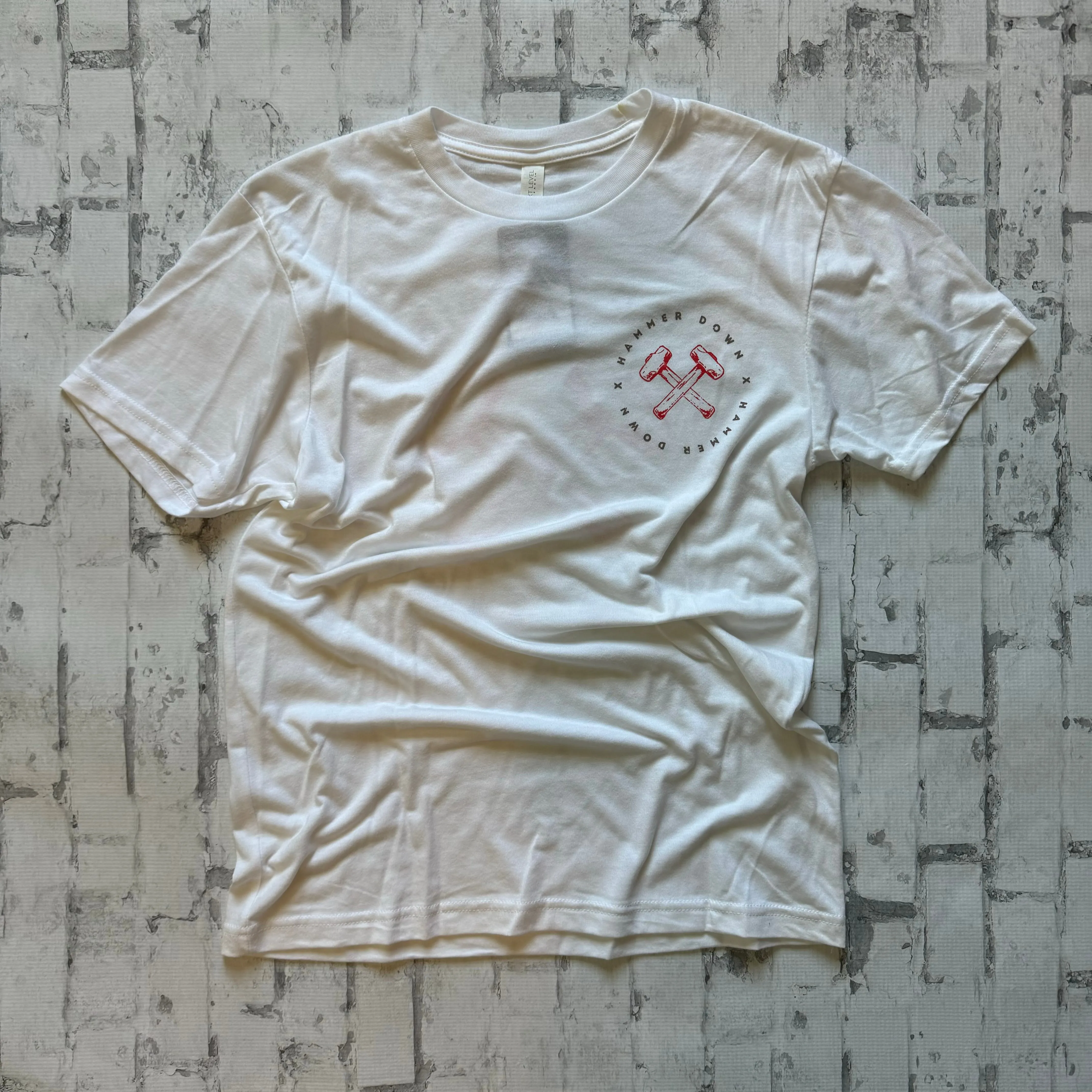 Hammer Down “Hammer Circle" Short Sleeve T-shirt - White