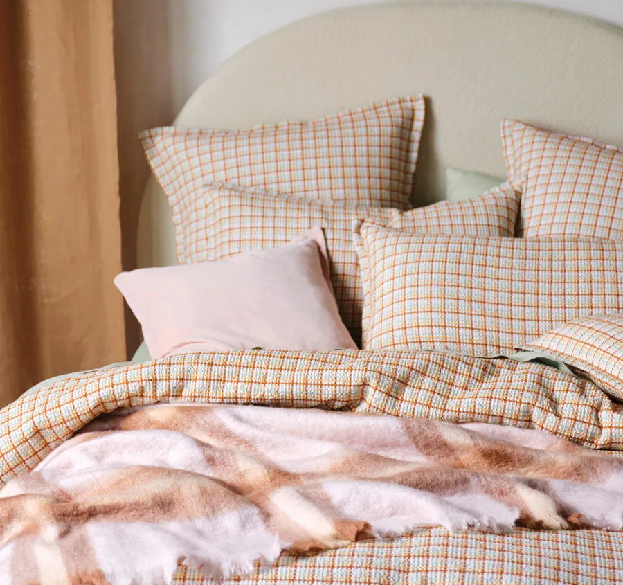 Highland Quilt Cover Set Range Clay