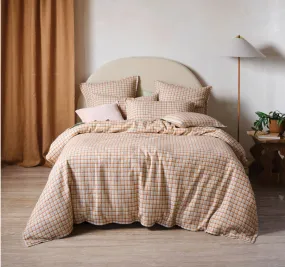 Highland Quilt Cover Set Range Clay