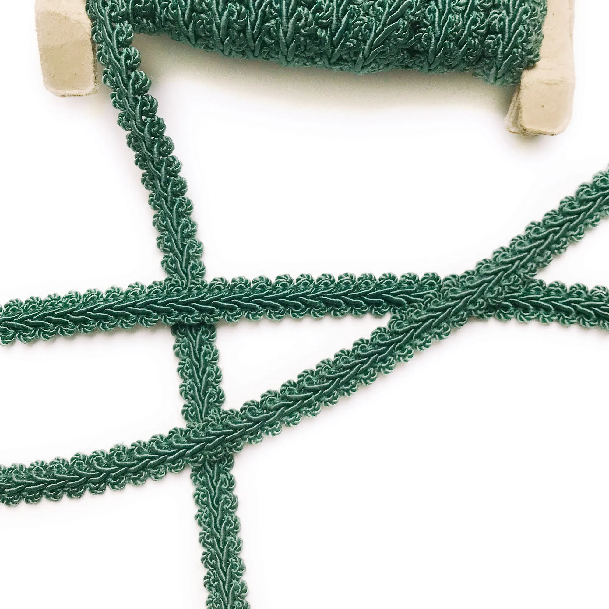 Hunter Green High Quality Decorative Gimp Trim by the yard