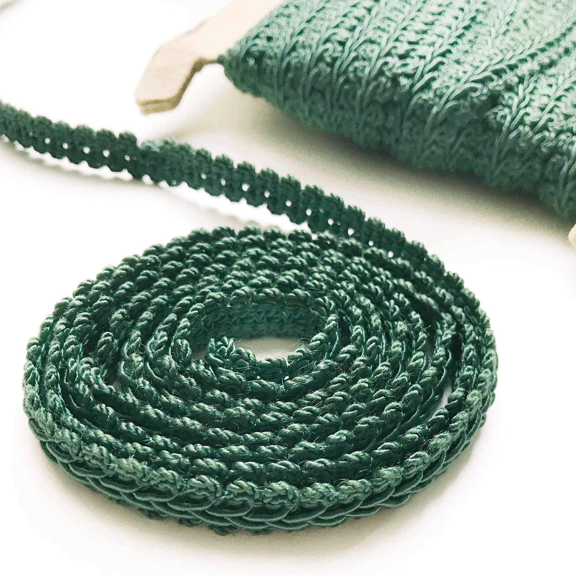 Hunter Green High Quality Decorative Gimp Trim by the yard